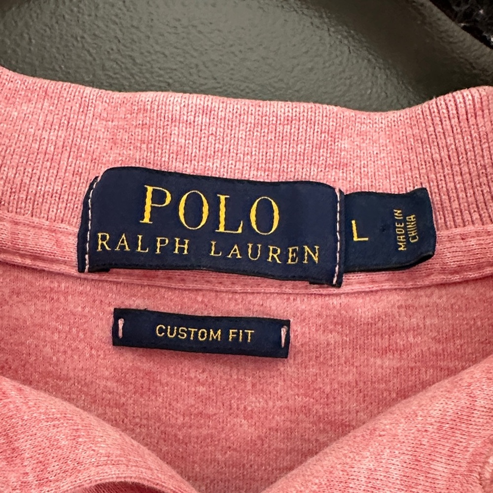 Polo by Ralph Lauren Classic Pink Polo Shirt Size L - Picture 2 of 7
